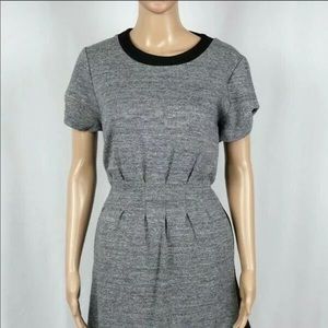 Madewell Gray Color Block Parkline Dress